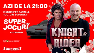 Michael Knight vine astăzi la Superbet într-un slot superspecial, Knight Rider cu Dan Capatos de la 21!