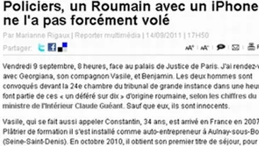 Incredibil! Trei romani, arestati in Franta pentru ca aveau IPhone!