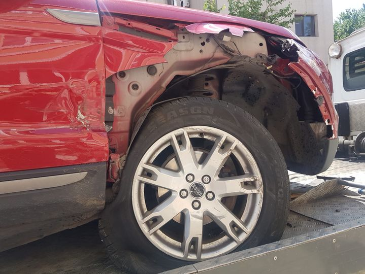 Mașina Margheritei, după accident