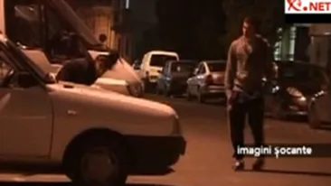 Si-a batut nestingherit iubita in fata Ministerului de Interne