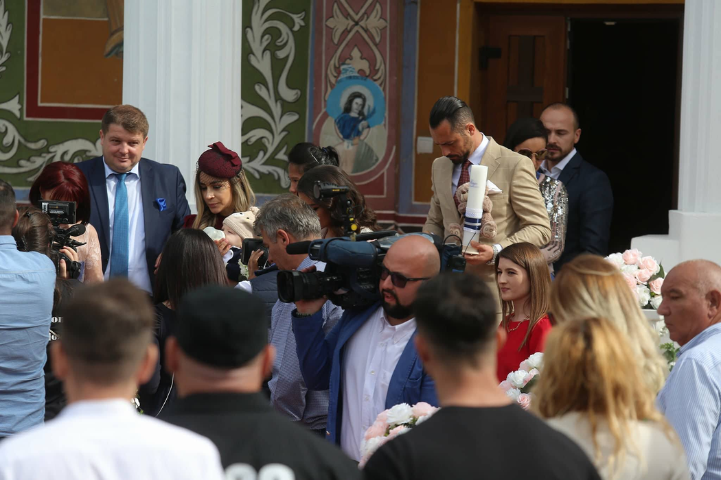Băieţelul lui Adi Mutu, Tiago, a putut fi admirat de toată lumea la botezul său