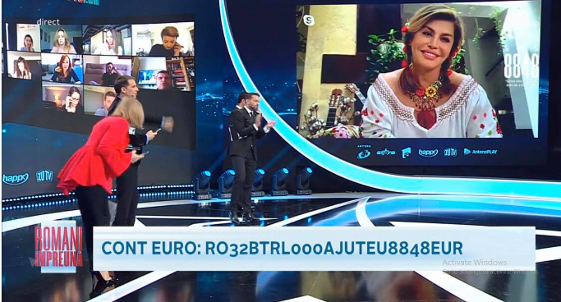 Delia, Ștefan Bănică și Loredana au donat peste 37.000 de euro, la teledonul Români Împreună, organizat de trustul Intact
