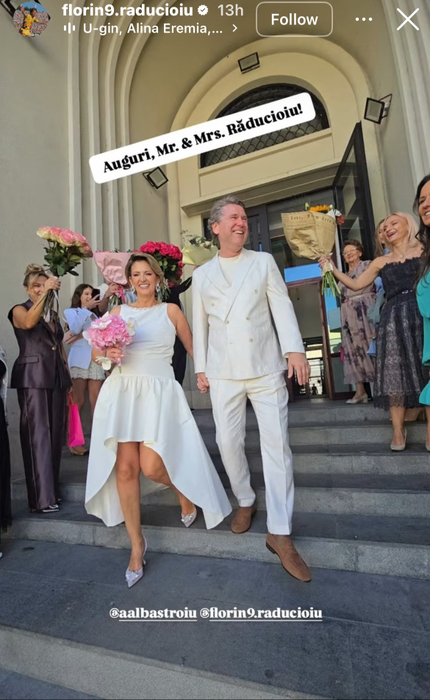 Imagini de la nunta lui Florin Răducioiu cu Andreea/ sursă foto: Instagram