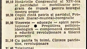 Cum arăta programul TV pe vremea lui Nicolae Ceaușescu. Ce se întâmpla, de fapt, după ora 22:00