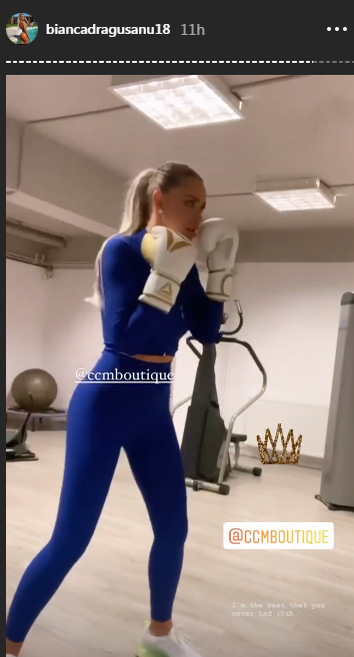 Atenție, Daria! Nu-i de glumit cu Bianca Drăgușanu! S-a apucat de kickboxing și lovește năprasnic