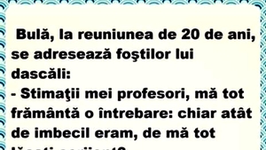 BANC | Bulă și reuniunea de 20 de ani