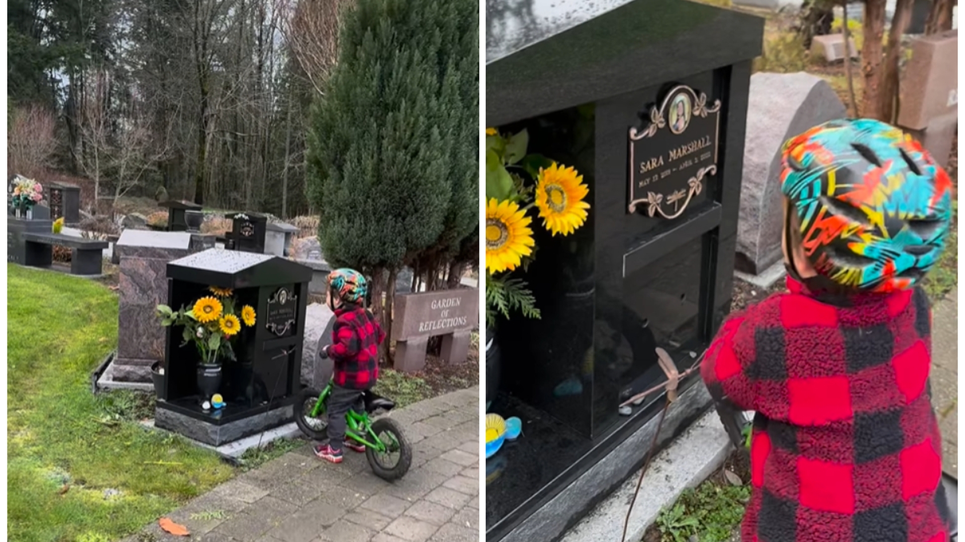 Ce a putut să facă un copil de 3 ani când a văzut mormântul mamei sale. Gestul a emoționant milioane de oameni