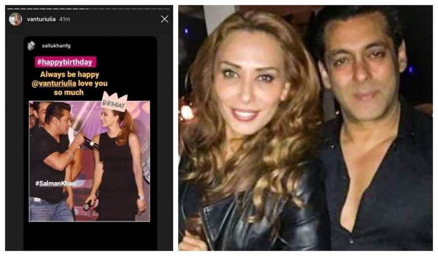 Iulia Vântur a publicat o fotografie rară în care apare alături de Salman Khan pe o scenă unde au făcut un duet © Instagram Stories / bollywoodshaadis.com
