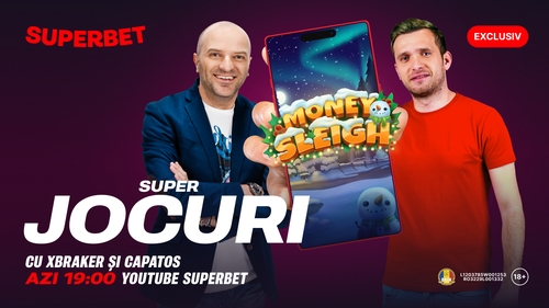 (P) SuperJocuri cu Xbraker și Capatos, de la 19:00, live pe YouTube Superbet! Începe distracția de Sărbători