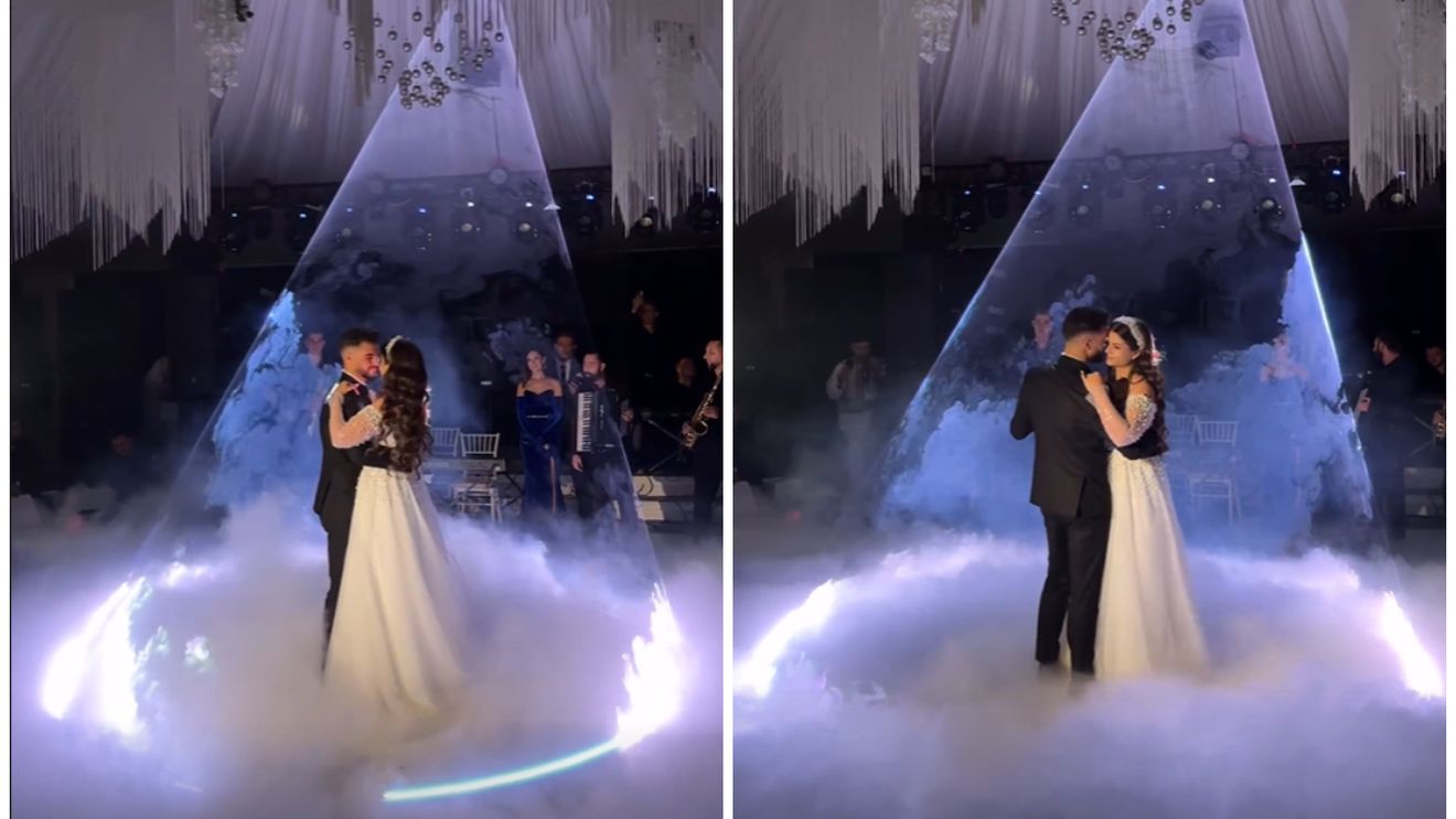 VIDEO emoționant cu dansul mirilor la nunta lui Iancu Sterp cu Denisa Coțolan. Melodia specială pe care au ales-o