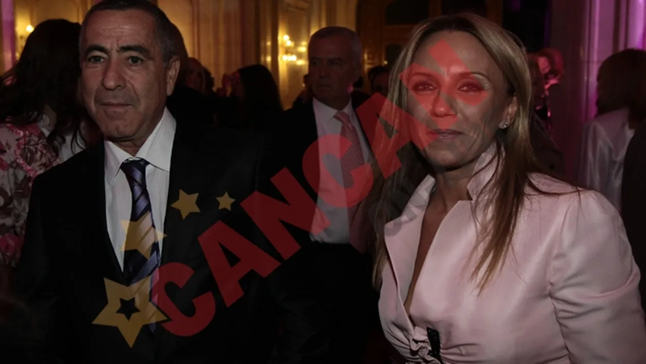 Vedete pe metru patrat la iluminarea in roz a Casei Poporului