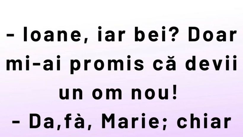 BANCUL DE DUMINICĂ | ”Ioane, iar bei?!”