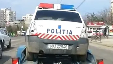 VIDEO Zici ca au fost la razboi Conducatorii auto din Iasi au ramas fara cuvinte cand au vazut aceasta masina de politie