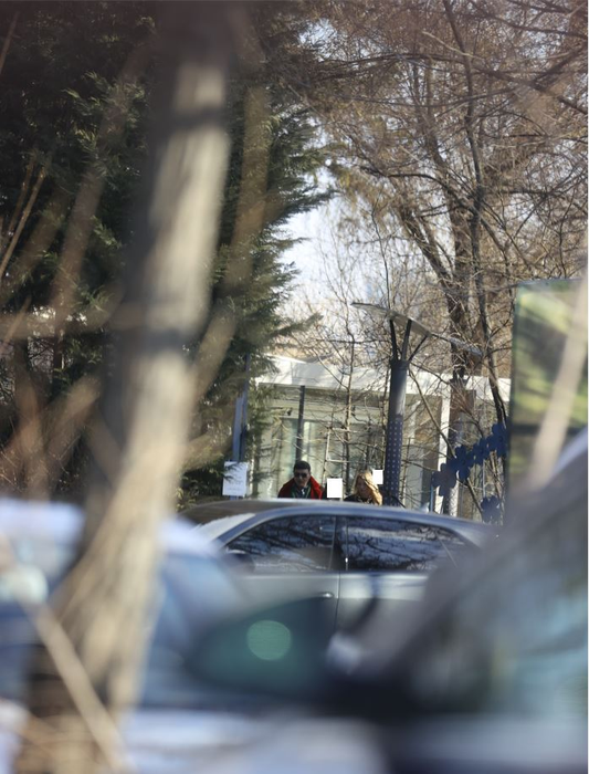 Cristi Borcea și Valentina Pelinel ies din restaurantul unde au luat prânzul