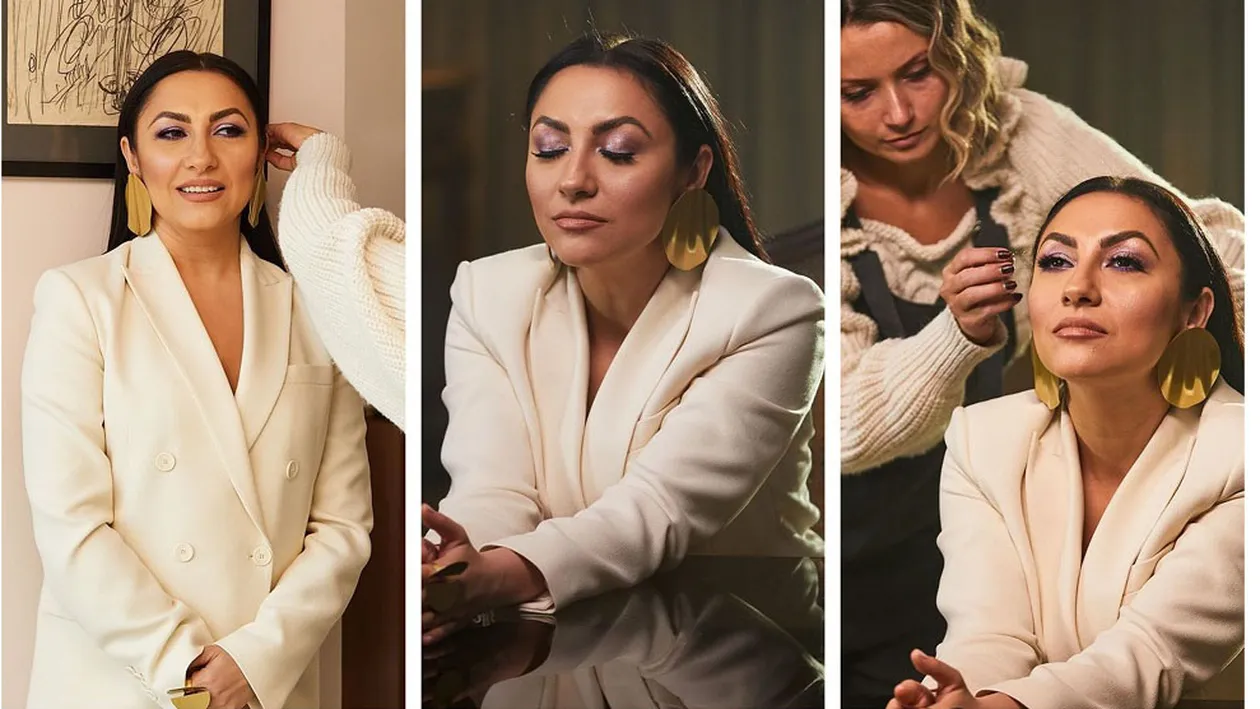 Andra, filmată nemachiată în Praga. Unii dintre oameni au fost uimiți de felul în care arată artista naturală, iar alții au criticat-o