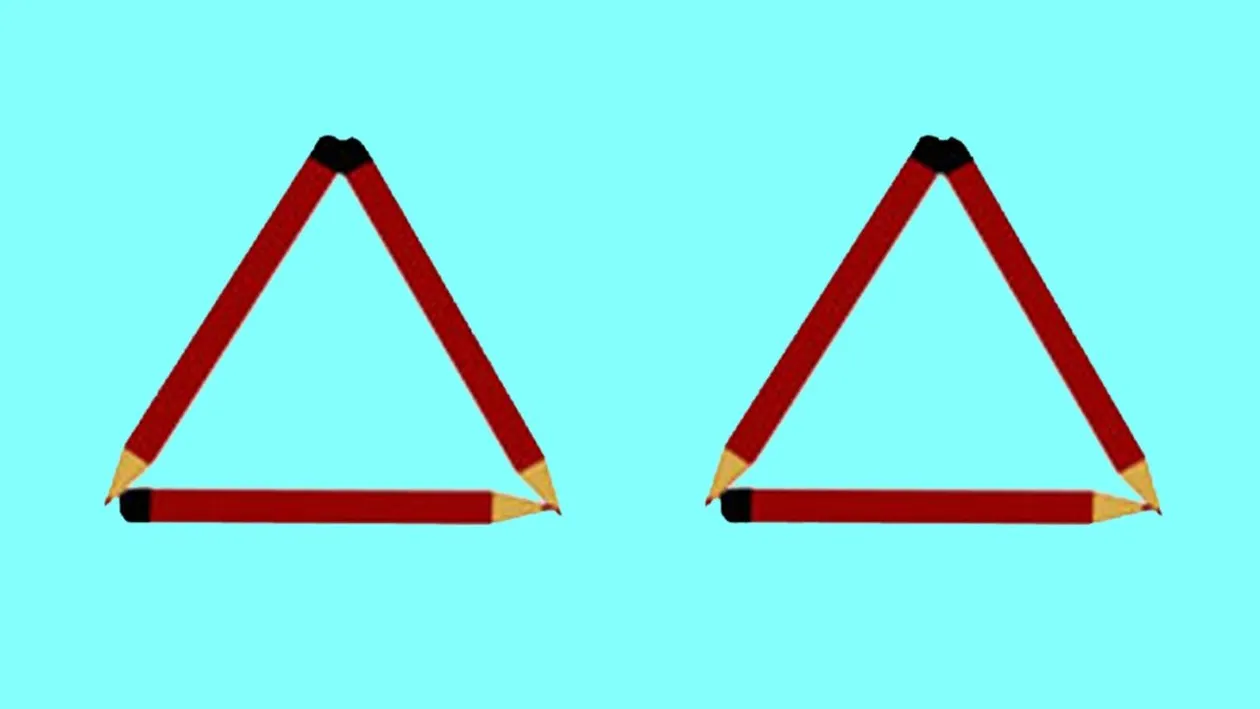 TEST IQ | Mutați un chibrit pentru a obține 4 triunghiuri. Da, se poate!