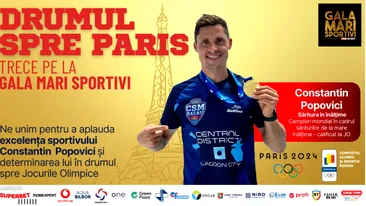 Constantin Popovici, premiat la Gala Mari Sportivi 2023 pentru titlul mondial la sărituri de la trambulină: „Mă bucur că pot scrie istorie pentru natația românească”. VIDEO