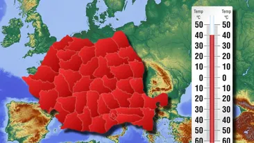 Harta caniculei în România. Unde vor fi 40 de grade la umbră în următoarele zile