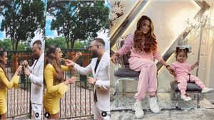 Karmen și Bogdan Căplescu, în rolul de nași pentru doi apropiați! Artista și fiica ei, Sofia, s-au asortat și au făcut senzație la petrecerea de lux | FOTO