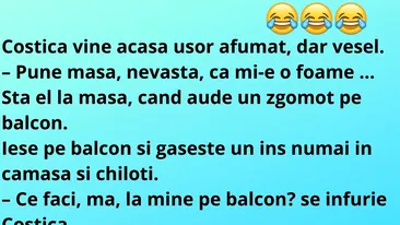 Bancul de vineri seara | Costică vine acasă uşor afumat