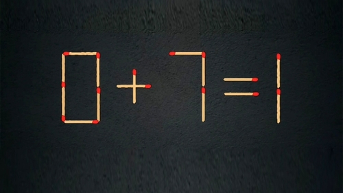 Test de inteligență | Mutați un singur chibrit pentru a corecta 0 + 7 = 1