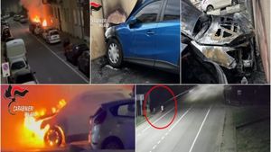Un român de 25 de ani a dat foc la 33 de mașini și scutere în Milano. Polițiștilor le-a spus că a ieșit la fumat