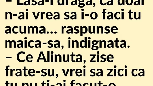 Bancul de sâmbătă | „Și-a făcut-o cu mâna lui”