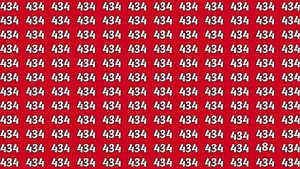 TEST IQ | Nu toate numerele din imagine sunt 434. Găsiți-l pe cel diferit!