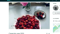 Nu e banc! Cu câți lei vinde o femeie din Vaslui pe Olx un kilogram de cireșe