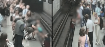 Un copil de șapte ani, cu ochii în telefon, a căzut pe șinele metroului. Un pasager l-a salvat în ultima clipă
