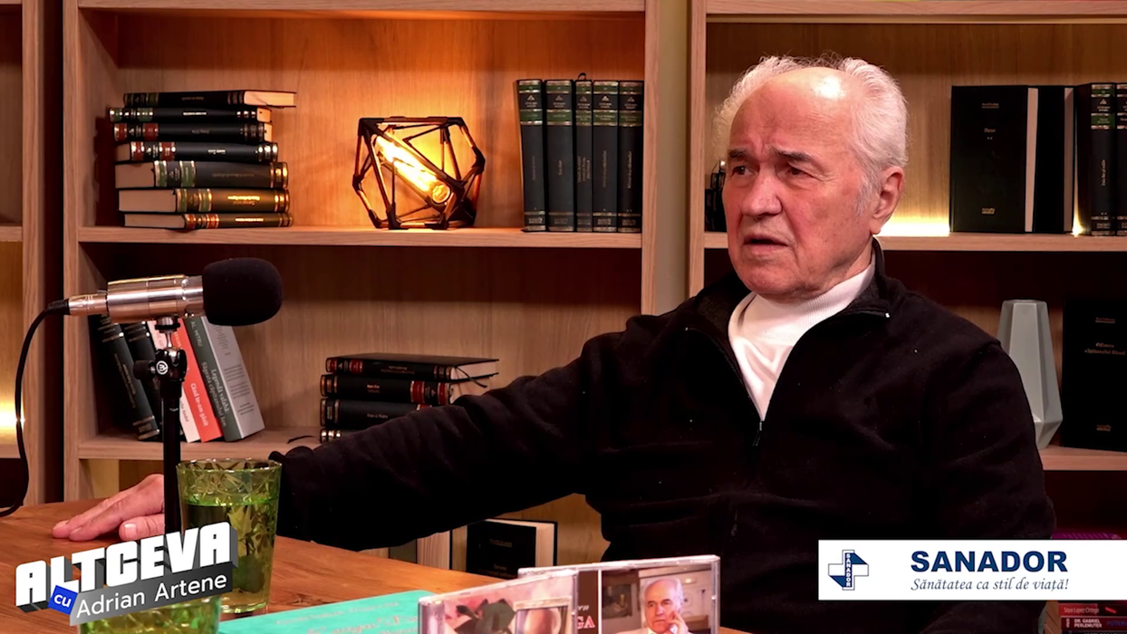 Maestrul Eugen Doga este invitatul săptămânii în podcastul "ALTCEVA cu Adrian Artene", disponibil pe canalul de YouTube cu același nume (Foto: captură video)