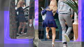 Andreea Bălan, la un pas să facă „poc” pe scări, dar tenismenul a salvat-o. Victor Cornea a trecut testul de „soț”