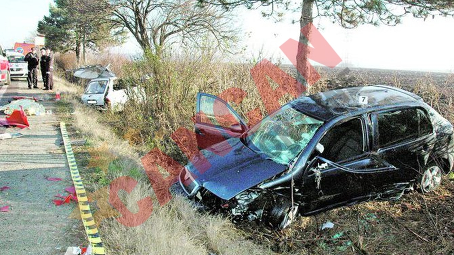Accident grav la Saftica