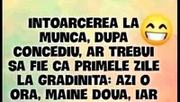 BANCUL ZILEI | Întoarcerea la muncă după concediu