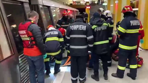 Incident la metrou. Un călător a căzut pe șine la Anghel Saligny | FOTO +VIDEO