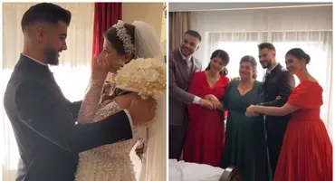Ținuta atipică aleasă de Daniela Iliescu la nunta lui Iancu Sterp cu Denisa Coțolan. Invitații au rămas mască!