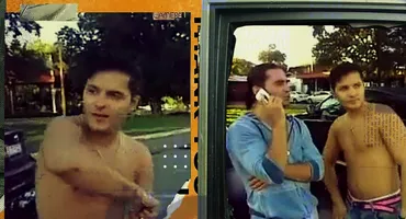 Imagini rare: Liviu Vârciu, julit în cot și fără tricou, țipă cât îl țin plămânii. Pepe și Oana, caterincă pe seama solistului LA