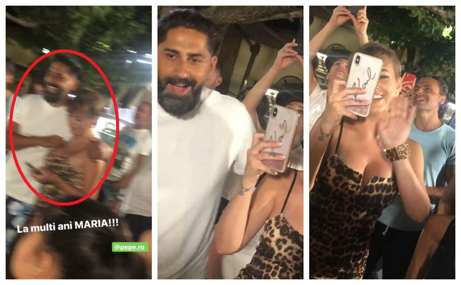 Connect-R și Misha, filmați în ipostaze tandre la ziua de naștere a Mariei, fata cea mare a lui Pepe © Facebook