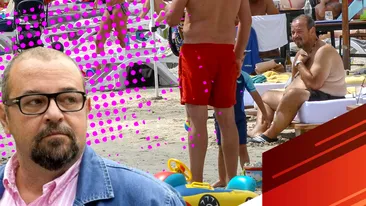 L-am filmat la plajă pe celebrul ”Piedone”!  Cum arată la bustul gol după ce a slăbit teribil