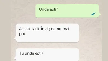BANCUL ZILEI | Sunt acasă, tată. Învăț de nu mai pot!