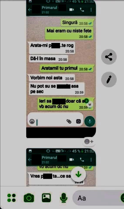 O parte din conversațiile pe care primarul le-ar fi avut cu doamna