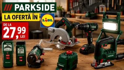PARKSIDE aduce în LIDL TOP 7 scule pentru orice atelier. „Vedeta” ofertei costă doar 129 de lei