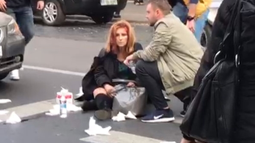 VIDEO. Accident grav. O tânără a fost lovită pe trecerea de pietoni, în zona Dorobanți!