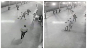 VIDEO | Un tânăr a fost luat la bătaie de iubit într-o gară din Suceava, după ce l-a părăsit pentru un travestit
