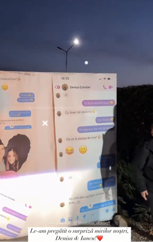 Mesajele private dintre Iancu Sterp și Denisa au fost făcute publice /Foto: TikTok