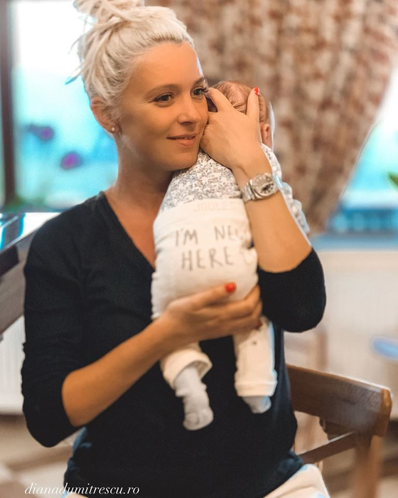 Diana Dumitrescu și-a creștinat băiețelul
