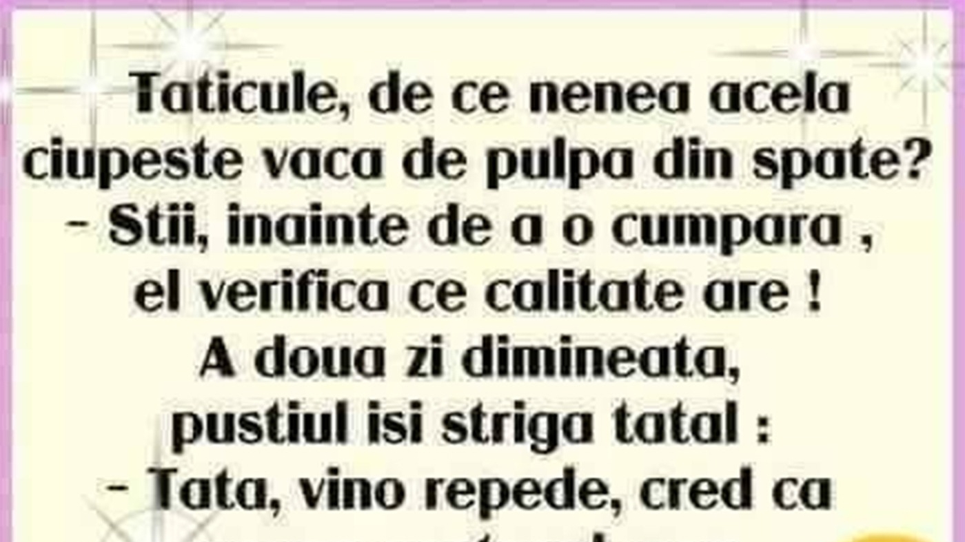 BANCUL ZILEI | De ce se ciupesc vacile de pulpa din spate?