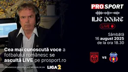 Ilie Dobre comentează LIVE pe ProSport.ro meciul C.S. Dinamo București – Steaua București, sâmbătă, 16 august 2025, de la ora 18.30