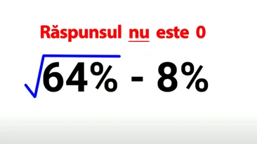 Test IQ dificil | Rezolvați exercițiul din imagine! Răspunsul nu este 0 (zero)