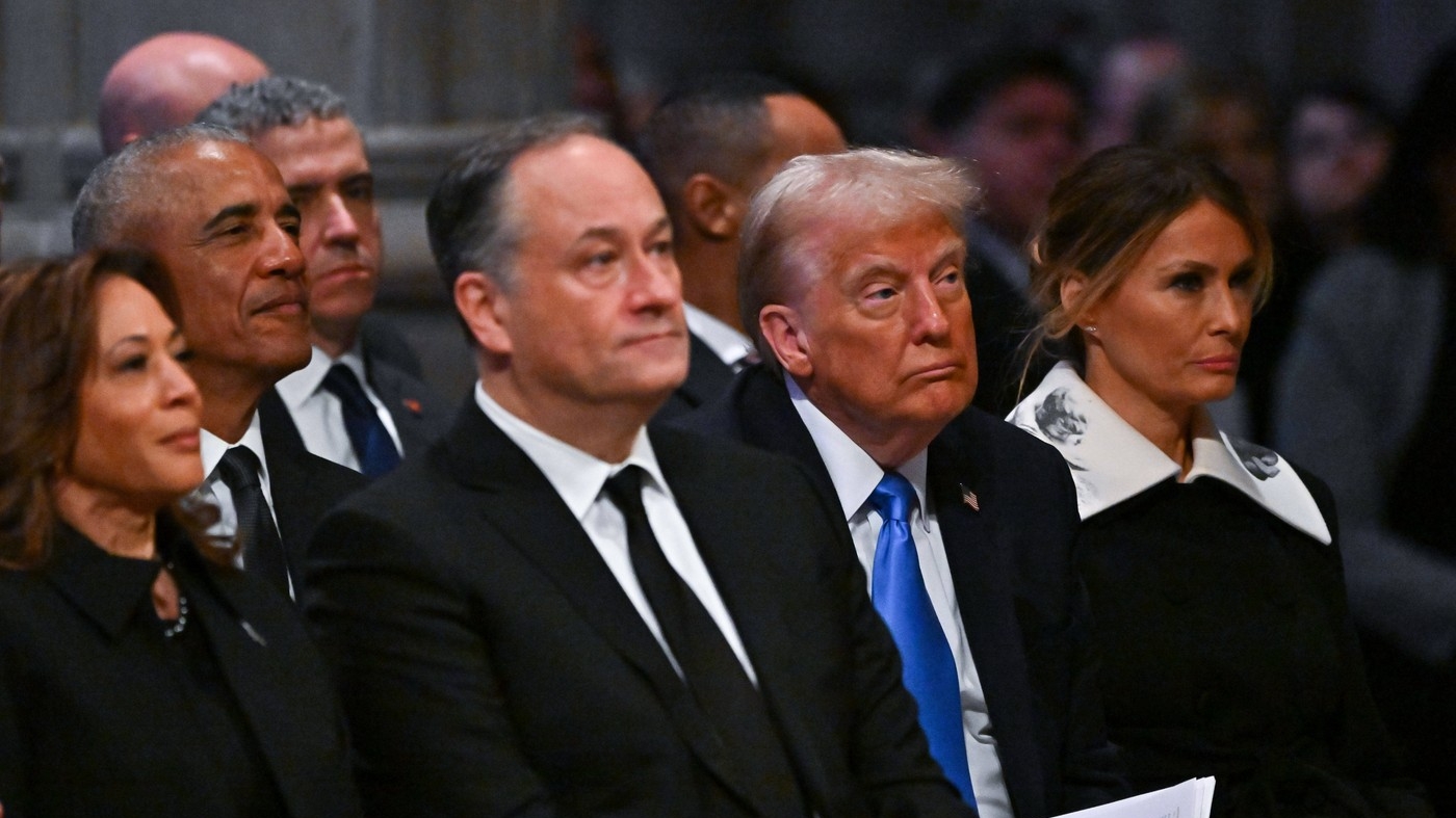 Momente bizare la funeraliile lui Jimmy Carter! Trump, Obama, Biden și Harris, implicați